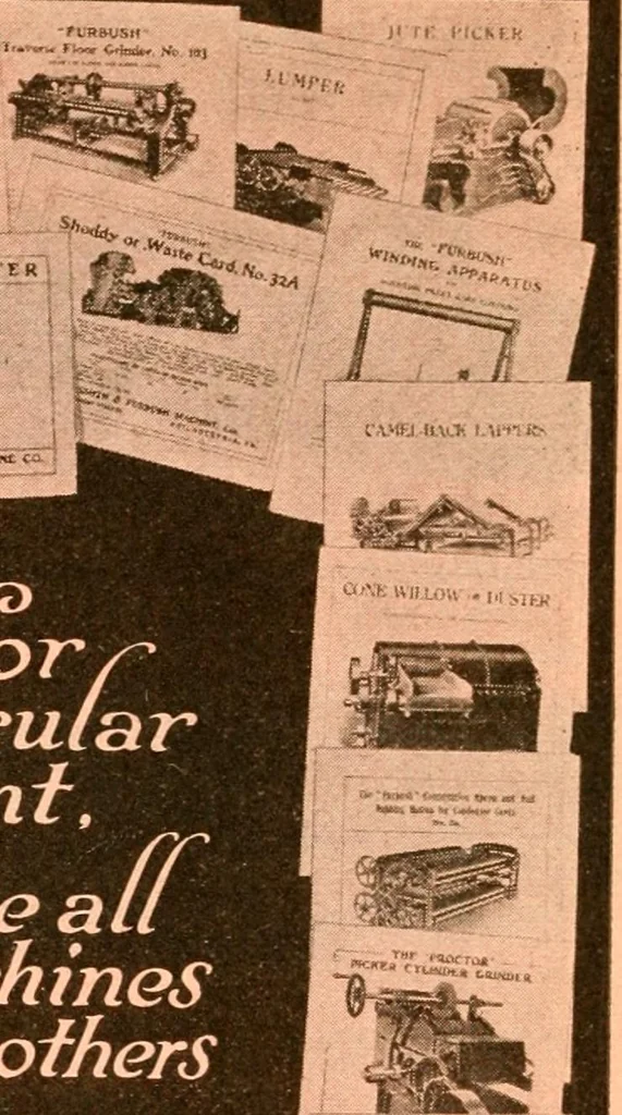 An illustration from Official American textile directory; containing reports of all the textile manufacturing establishments in the United States and Canada, together with the yarn trade index ... Comp. annually by the Textile world journal, 1917, leaf 337
