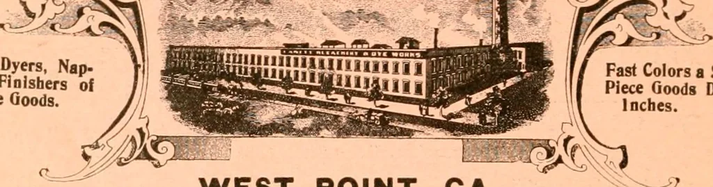 An illustration from Official American textile directory; containing reports of all the textile manufacturing establishments in the United States and Canada, together with the yarn trade index ... Comp. annually by the Textile world journal, 1917, leaf 477