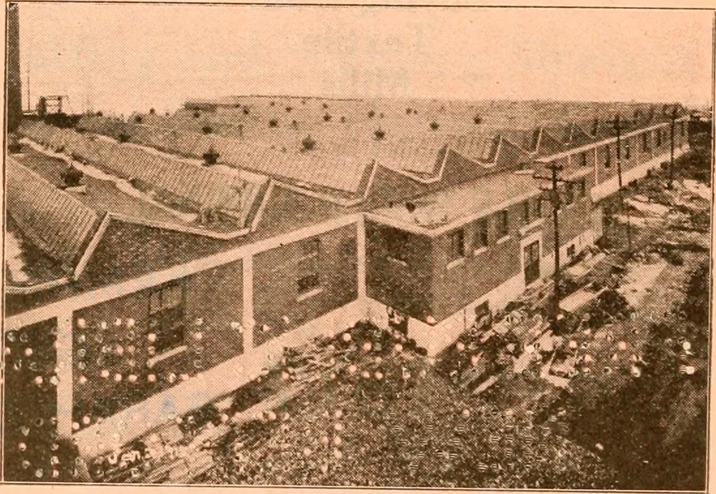 An illustration from Official American textile directory; containing reports of all the textile manufacturing establishments in the United States and Canada, together with the yarn trade index ... Comp. annually by the Textile world journal, 1917, leaf 63