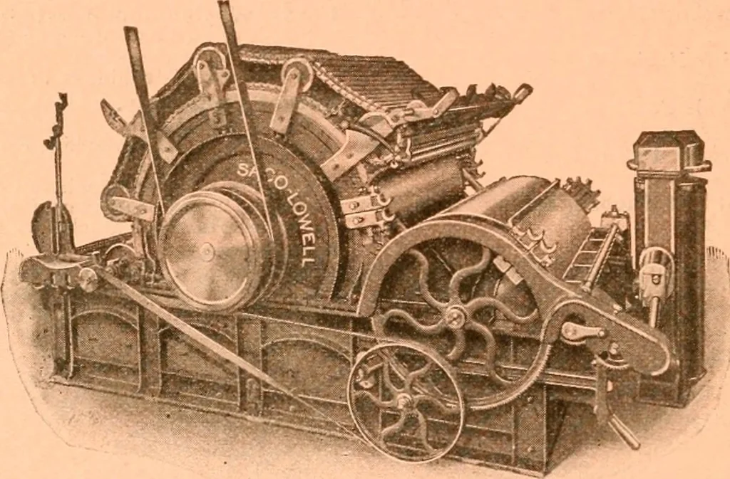 An illustration from Official American textile directory; containing reports of all the textile manufacturing establishments in the United States and Canada, together with the yarn trade index ... Comp. annually by the Textile world journal, 1917, leaf 71