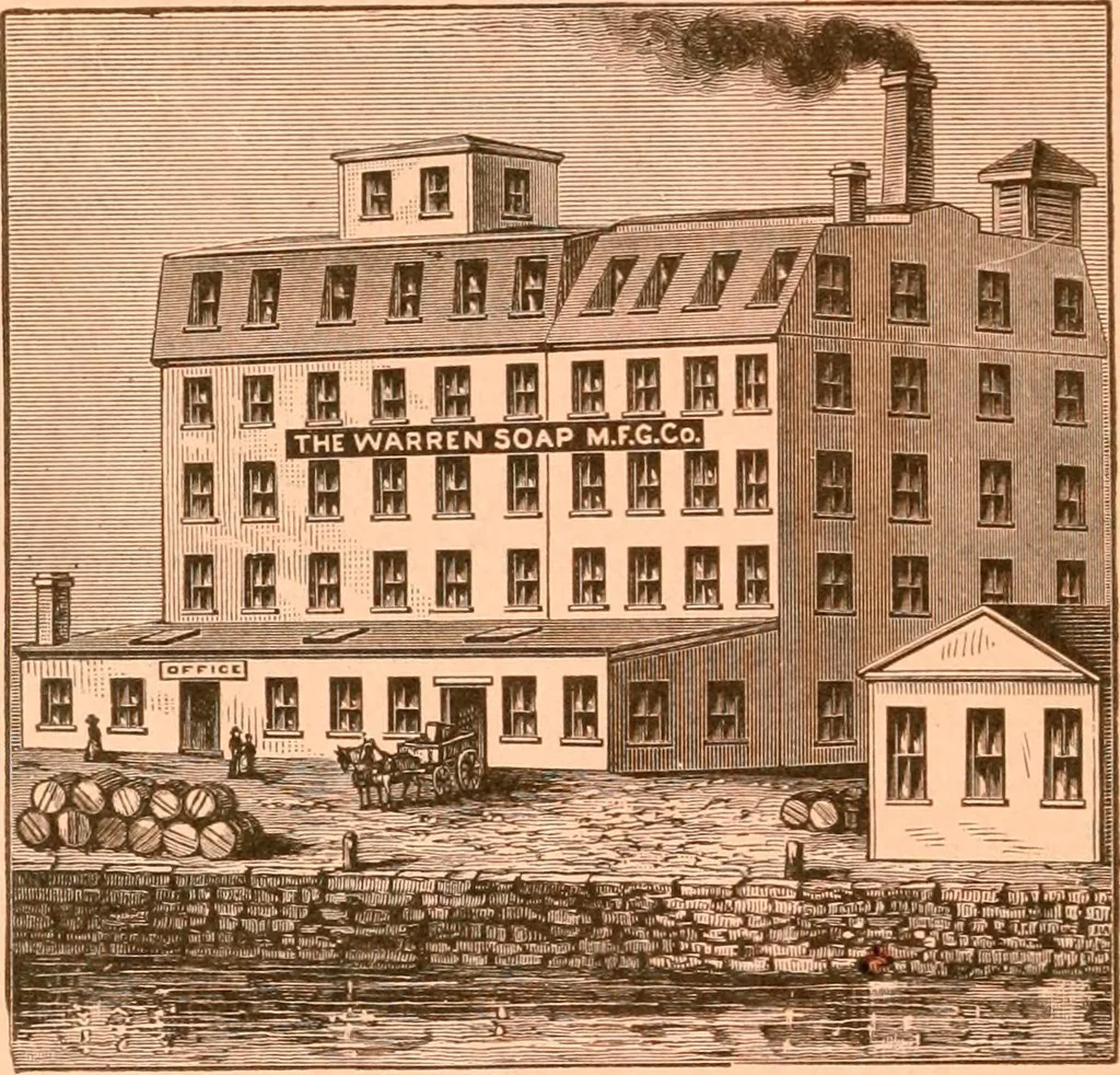 An illustration from Official American textile directory; containing reports of all the textile manufacturing establishments in the United States and Canada, together with the yarn trade index ... Comp. annually by the Textile world journal, 1917, leaf 83