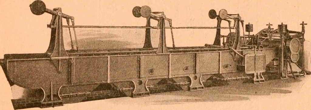 An illustration from Official American textile directory; containing reports of all the textile manufacturing establishments in the United States and Canada, together with the yarn trade index ... Comp. annually by the Textile world journal, 1918, leaf 14