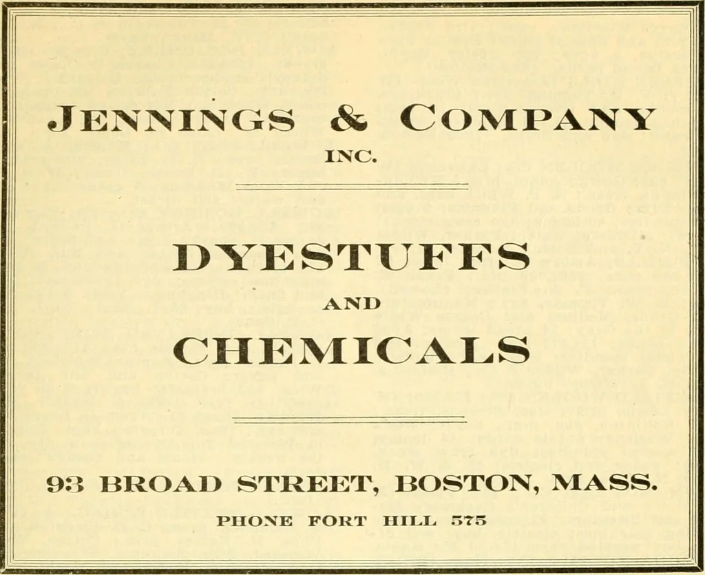 An illustration from Official American textile directory; containing reports of all the textile manufacturing establishments in the United States and Canada, together with the yarn trade index ... Comp. annually by the Textile world journal, 1918, leaf 186