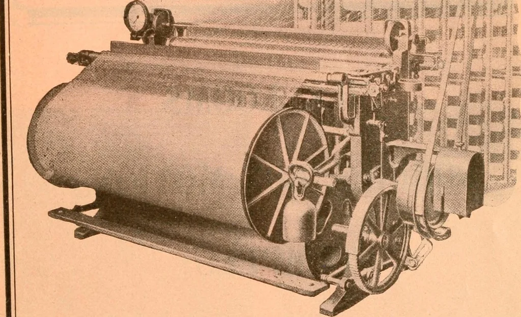 An illustration from Official American textile directory; containing reports of all the textile manufacturing establishments in the United States and Canada, together with the yarn trade index ... Comp. annually by the Textile world journal, 1918, leaf 24