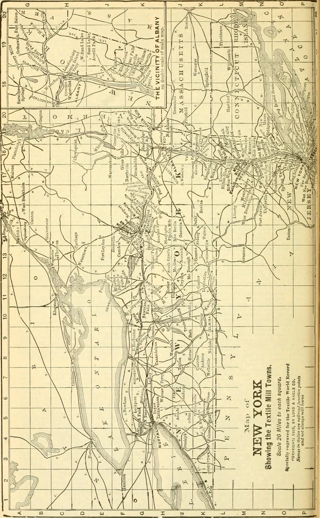 An illustration from Official American textile directory; containing reports of all the textile manufacturing establishments in the United States and Canada, together with the yarn trade index ... Comp. annually by the Textile world journal, 1918, leaf 245