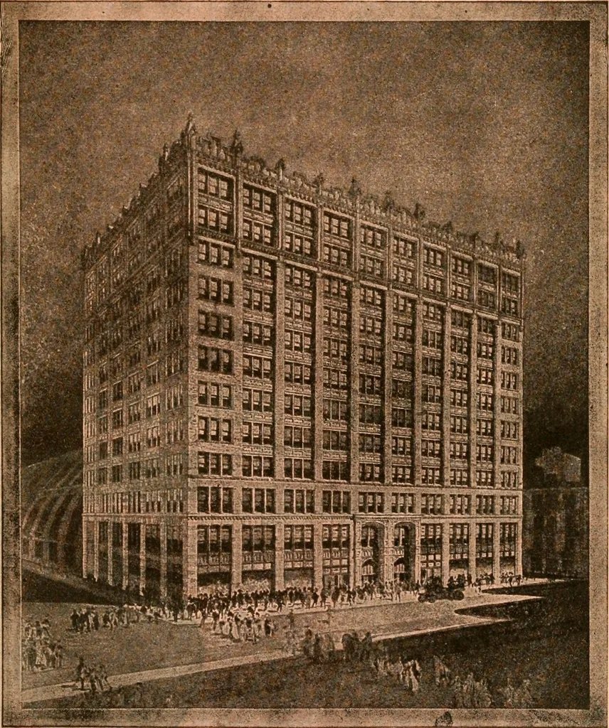 An illustration from Official American textile directory; containing reports of all the textile manufacturing establishments in the United States and Canada, together with the yarn trade index ... Comp. annually by the Textile world journal, 1918, leaf 262