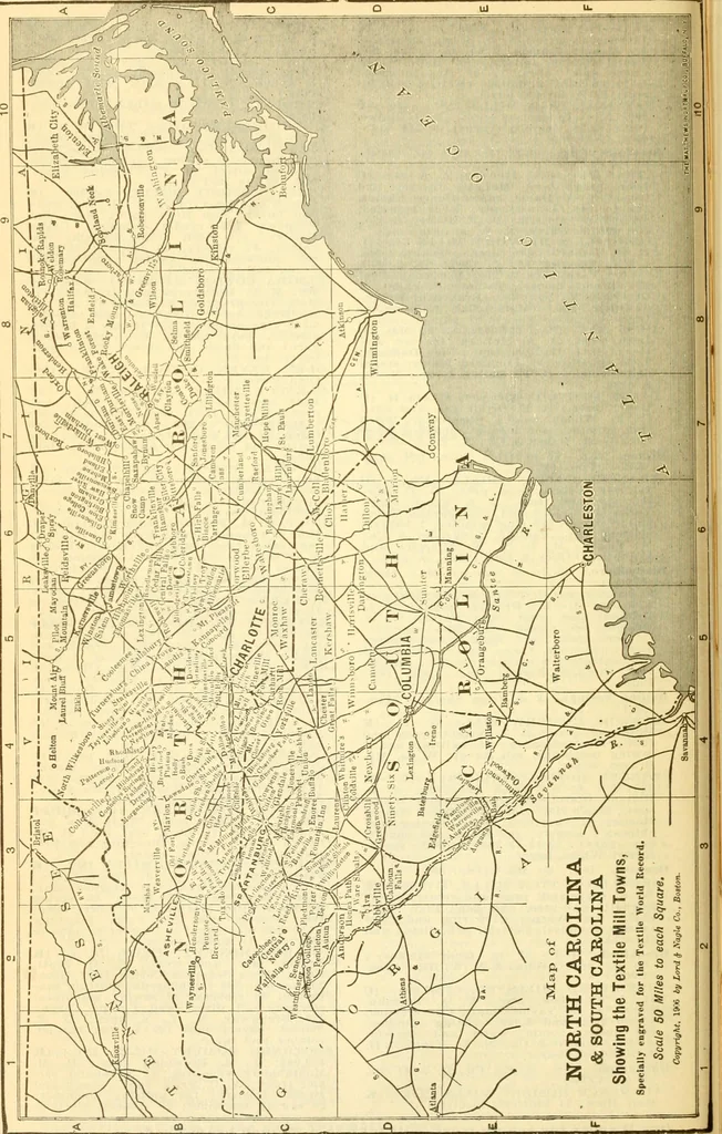 An illustration from Official American textile directory; containing reports of all the textile manufacturing establishments in the United States and Canada, together with the yarn trade index ... Comp. annually by the Textile world journal, 1918, leaf 287