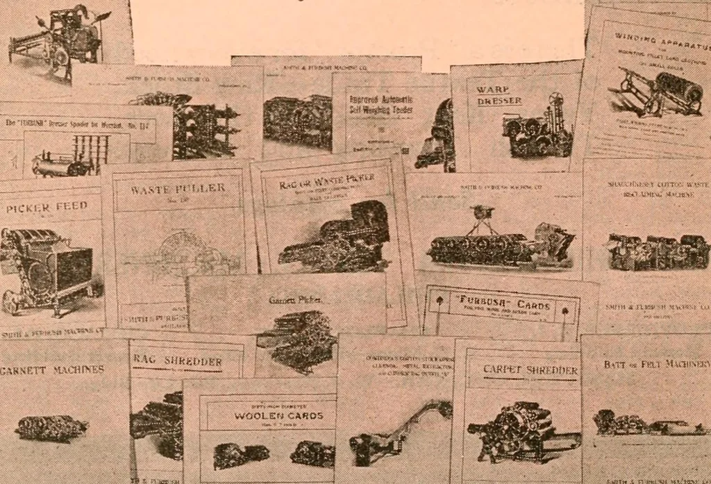 An illustration from Official American textile directory; containing reports of all the textile manufacturing establishments in the United States and Canada, together with the yarn trade index ... Comp. annually by the Textile world journal, 1918, leaf 371