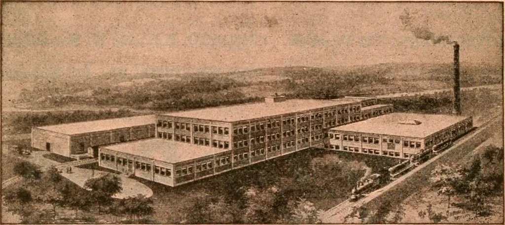 An illustration from Official American textile directory; containing reports of all the textile manufacturing establishments in the United States and Canada, together with the yarn trade index ... Comp. annually by the Textile world journal, 1918, leaf 389