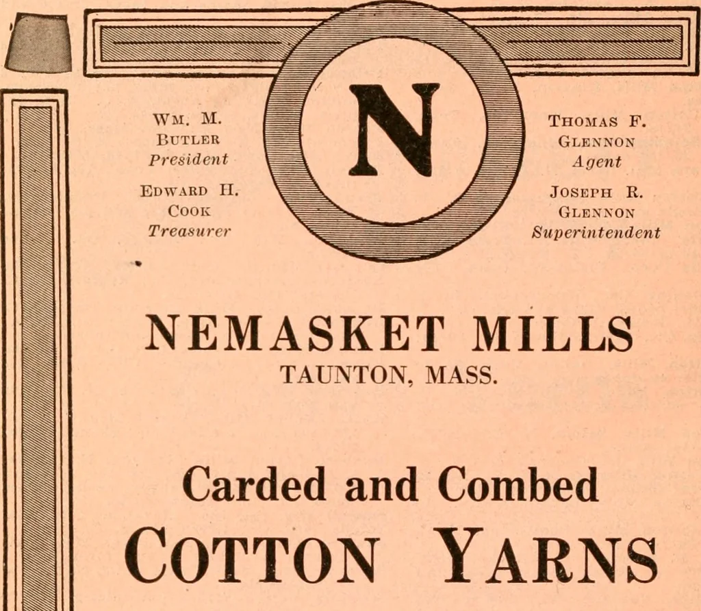 An illustration from Official American textile directory; containing reports of all the textile manufacturing establishments in the United States and Canada, together with the yarn trade index ... Comp. annually by the Textile world journal, 1918, leaf 463