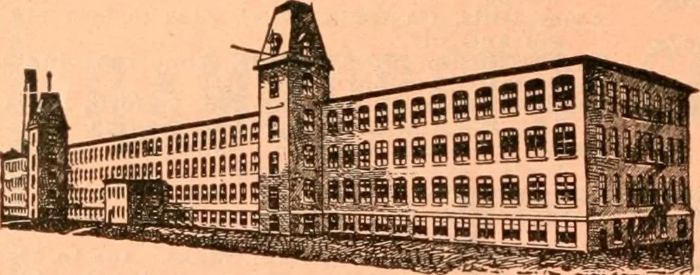 An illustration from Official American textile directory; containing reports of all the textile manufacturing establishments in the United States and Canada, together with the yarn trade index ... Comp. annually by the Textile world journal, 1918, leaf 475