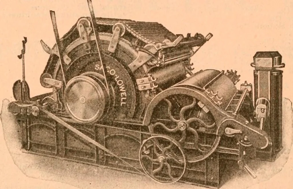 An illustration from Official American textile directory; containing reports of all the textile manufacturing establishments in the United States and Canada, together with the yarn trade index ... Comp. annually by the Textile world journal, 1918, leaf 79