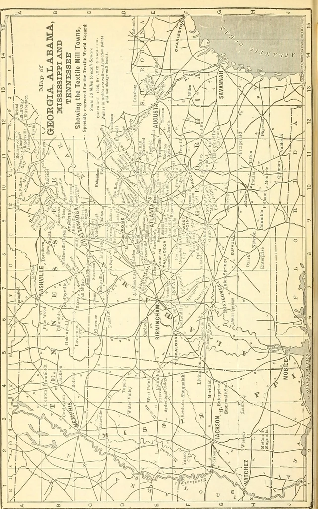 An illustration from Official American textile directory; containing reports of all the textile manufacturing establishments in the United States and Canada, together with the yarn trade index ... Comp. annually by the Textile world journal, 1919, leaf 125