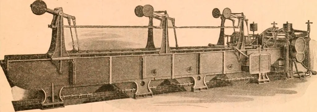 An illustration from Official American textile directory; containing reports of all the textile manufacturing establishments in the United States and Canada, together with the yarn trade index ... Comp. annually by the Textile world journal, 1919, leaf 14