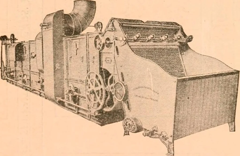 An illustration from Official American textile directory; containing reports of all the textile manufacturing establishments in the United States and Canada, together with the yarn trade index ... Comp. annually by the Textile world journal, 1919, leaf 14