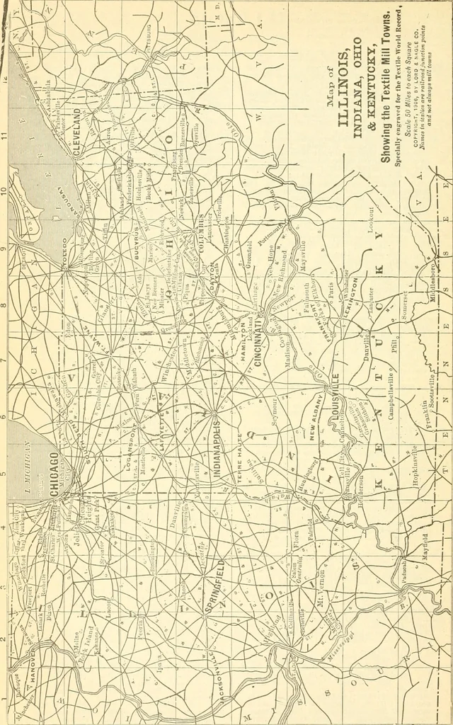 An illustration from Official American textile directory; containing reports of all the textile manufacturing establishments in the United States and Canada, together with the yarn trade index ... Comp. annually by the Textile world journal, 1919, leaf 155