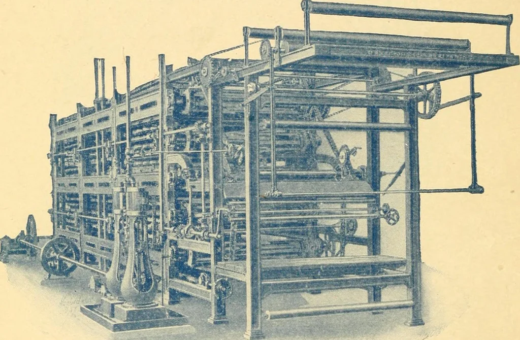 An illustration from Official American textile directory; containing reports of all the textile manufacturing establishments in the United States and Canada, together with the yarn trade index ... Comp. annually by the Textile world journal, 1919, leaf 17