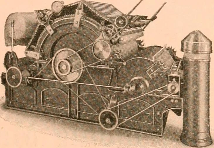An illustration from Official American textile directory; containing reports of all the textile manufacturing establishments in the United States and Canada, together with the yarn trade index ... Comp. annually by the Textile world journal, 1919, leaf 22