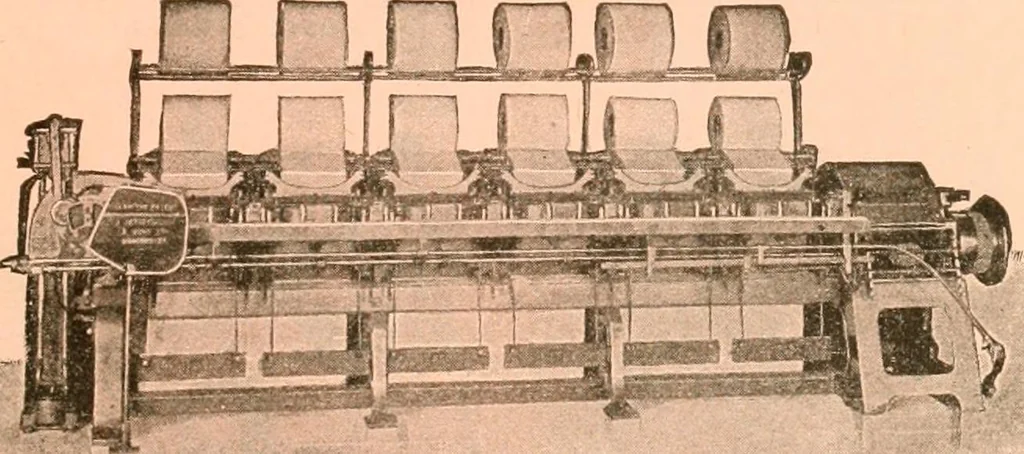 An illustration from Official American textile directory; containing reports of all the textile manufacturing establishments in the United States and Canada, together with the yarn trade index ... Comp. annually by the Textile world journal, 1919, leaf 32