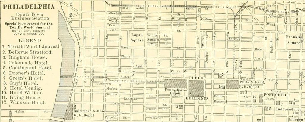 An illustration from Official American textile directory; containing reports of all the textile manufacturing establishments in the United States and Canada, together with the yarn trade index ... Comp. annually by the Textile world journal, 1919, leaf 343