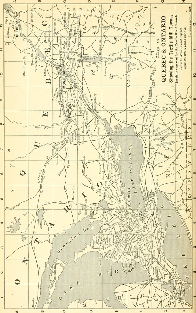 An illustration from Official American textile directory; containing reports of all the textile manufacturing establishments in the United States and Canada, together with the yarn trade index ... Comp. annually by the Textile world journal, 1919, leaf 465
