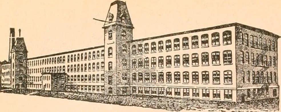 An illustration from Official American textile directory; containing reports of all the textile manufacturing establishments in the United States and Canada, together with the yarn trade index ... Comp. annually by the Textile world journal, 1919, leaf 543