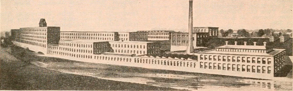 An illustration from Official American textile directory; containing reports of all the textile manufacturing establishments in the United States and Canada, together with the yarn trade index ... Comp. annually by the Textile world journal, 1919, leaf 561