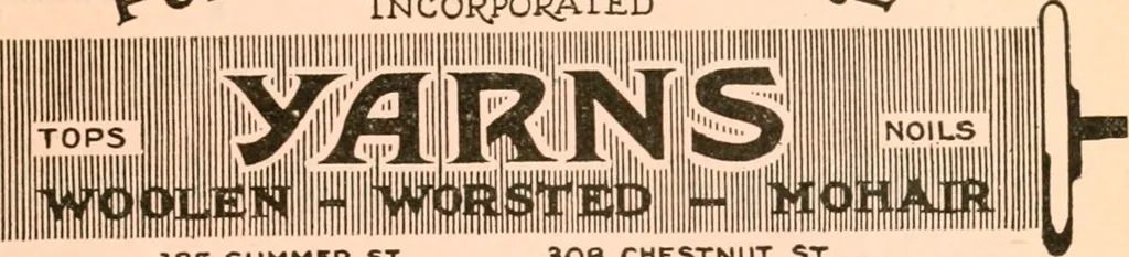 An illustration from Official American textile directory; containing reports of all the textile manufacturing establishments in the United States and Canada, together with the yarn trade index ... Comp. annually by the Textile world journal, 1919, leaf 566