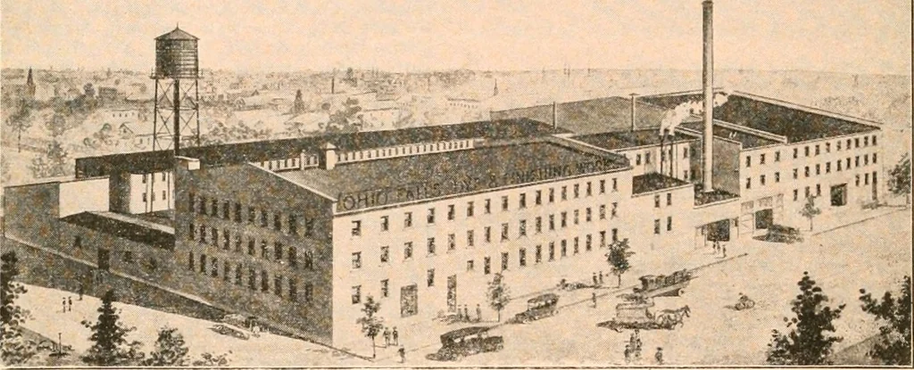 An illustration from Official American textile directory; containing reports of all the textile manufacturing establishments in the United States and Canada, together with the yarn trade index ... Comp. annually by the Textile world journal, 1919, leaf 597