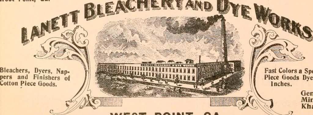 An illustration from Official American textile directory; containing reports of all the textile manufacturing establishments in the United States and Canada, together with the yarn trade index ... Comp. annually by the Textile world journal, 1919, leaf 599