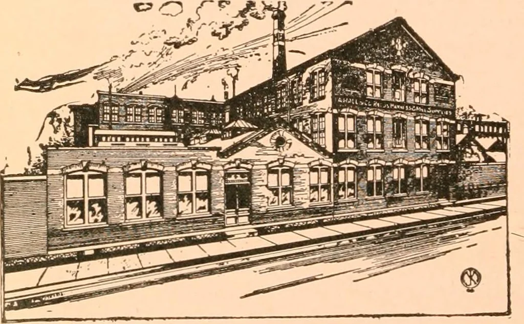 An illustration from Official American textile directory; containing reports of all the textile manufacturing establishments in the United States and Canada, together with the yarn trade index ... Comp. annually by the Textile world journal, 1919, leaf 857