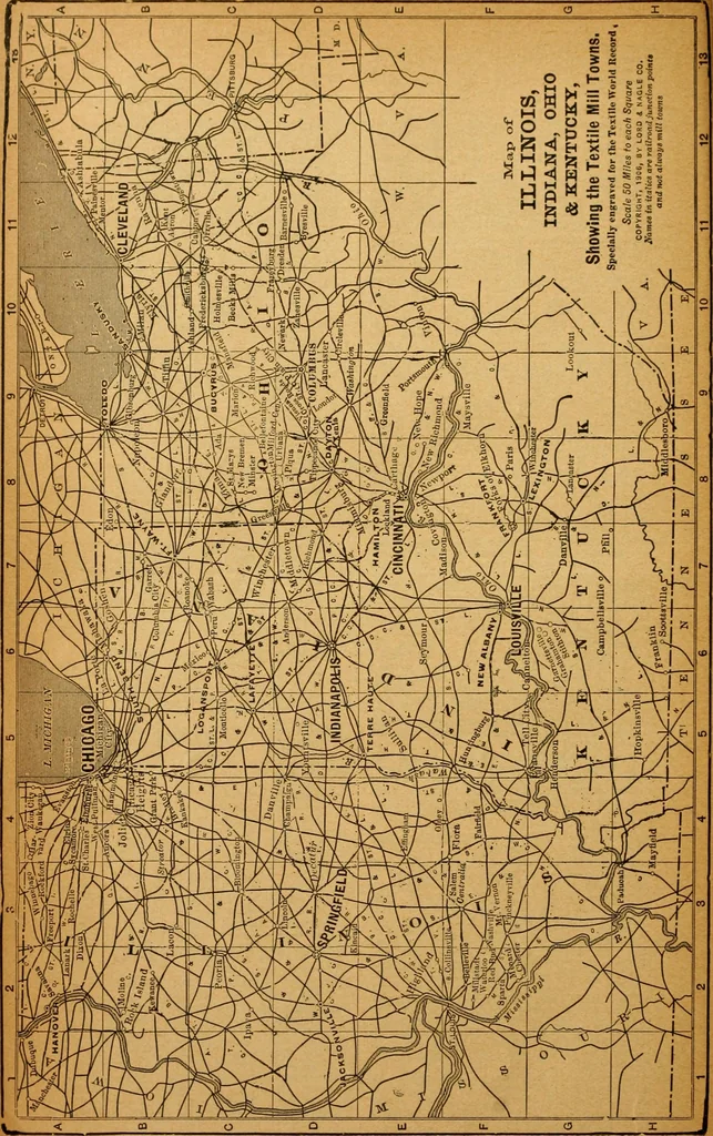 An illustration from Official American textile directory; containing reports of all the textile manufacturing establishments in the United States and Canada, together with the yarn trade index ... Comp. annually by the Textile world journal, 1920, leaf 201