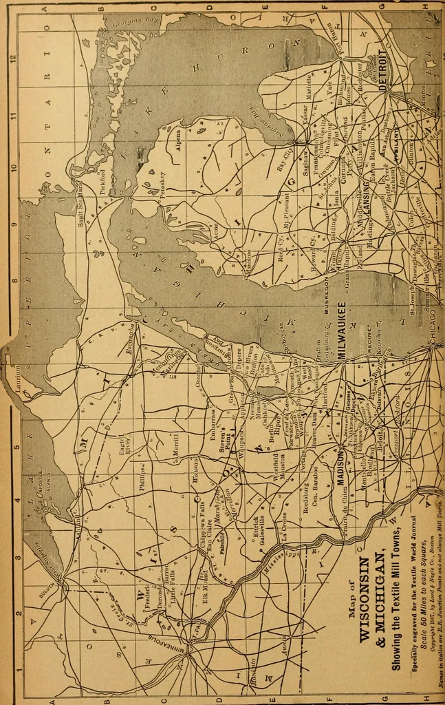 An illustration from Official American textile directory; containing reports of all the textile manufacturing establishments in the United States and Canada, together with the yarn trade index ... Comp. annually by the Textile world journal, 1920, leaf 261