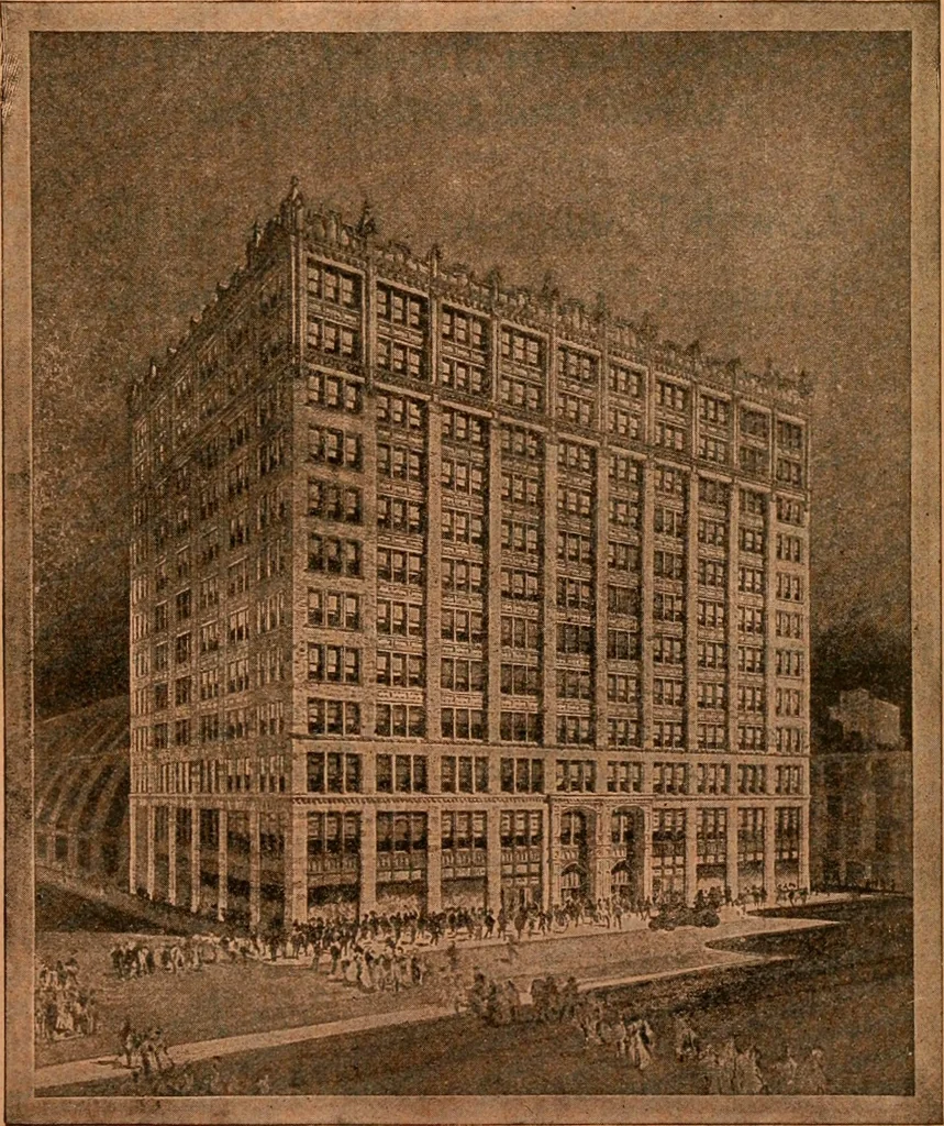 An illustration from Official American textile directory; containing reports of all the textile manufacturing establishments in the United States and Canada, together with the yarn trade index ... Comp. annually by the Textile world journal, 1920, leaf 362