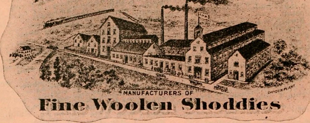 An illustration from Official American textile directory; containing reports of all the textile manufacturing establishments in the United States and Canada, together with the yarn trade index ... Comp. annually by the Textile world journal, 1920, leaf 583