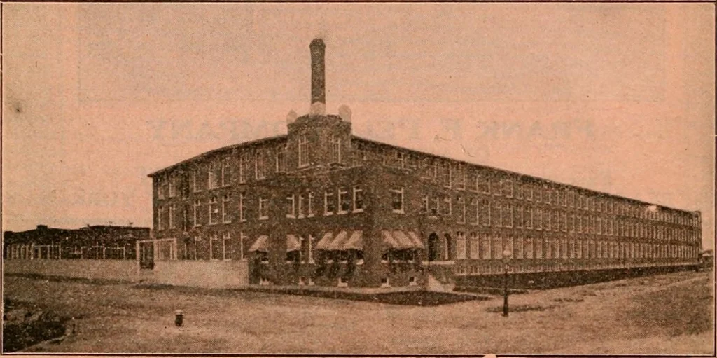 An illustration from Official American textile directory; containing reports of all the textile manufacturing establishments in the United States and Canada, together with the yarn trade index ... Comp. annually by the Textile world journal, 1920, leaf 615