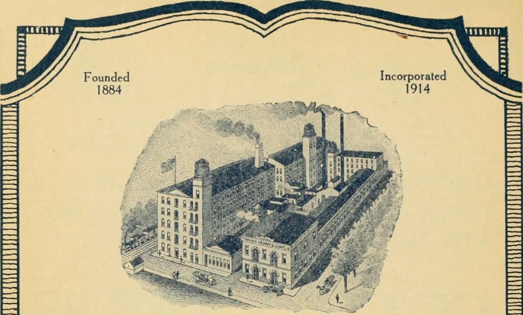 An illustration from Official American textile directory; containing reports of all the textile manufacturing establishments in the United States and Canada, together with the yarn trade index ... Comp. annually by the Textile world journal, 1920, leaf 649