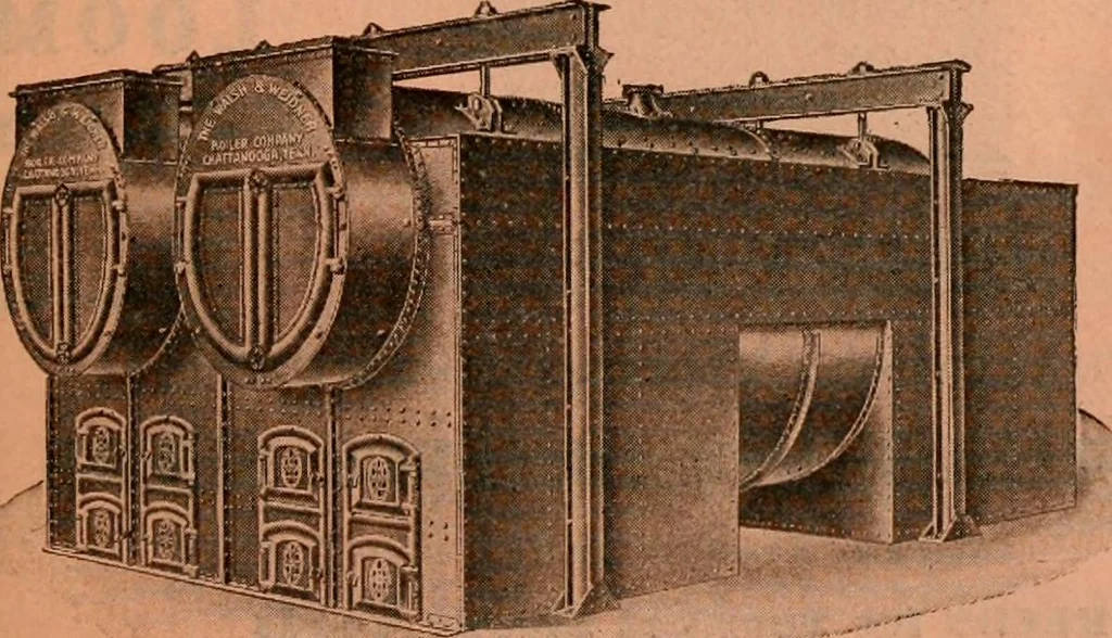 An illustration from Official American textile directory; containing reports of all the textile manufacturing establishments in the United States and Canada, together with the yarn trade index ... Comp. annually by the Textile world journal, 1920, leaf 88