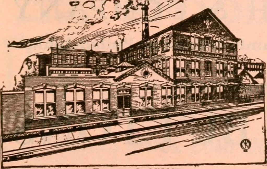 An illustration from Official American textile directory; containing reports of all the textile manufacturing establishments in the United States and Canada, together with the yarn trade index ... Comp. annually by the Textile world journal, 1921, leaf 1044