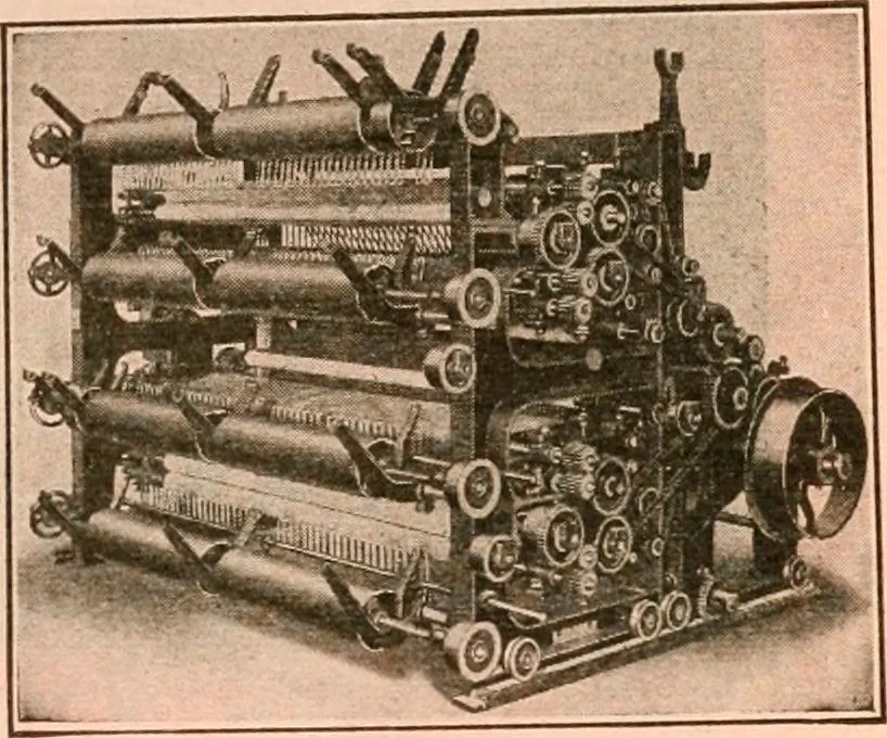 An illustration from Official American textile directory; containing reports of all the textile manufacturing establishments in the United States and Canada, together with the yarn trade index ... Comp. annually by the Textile world journal, 1921, leaf 12