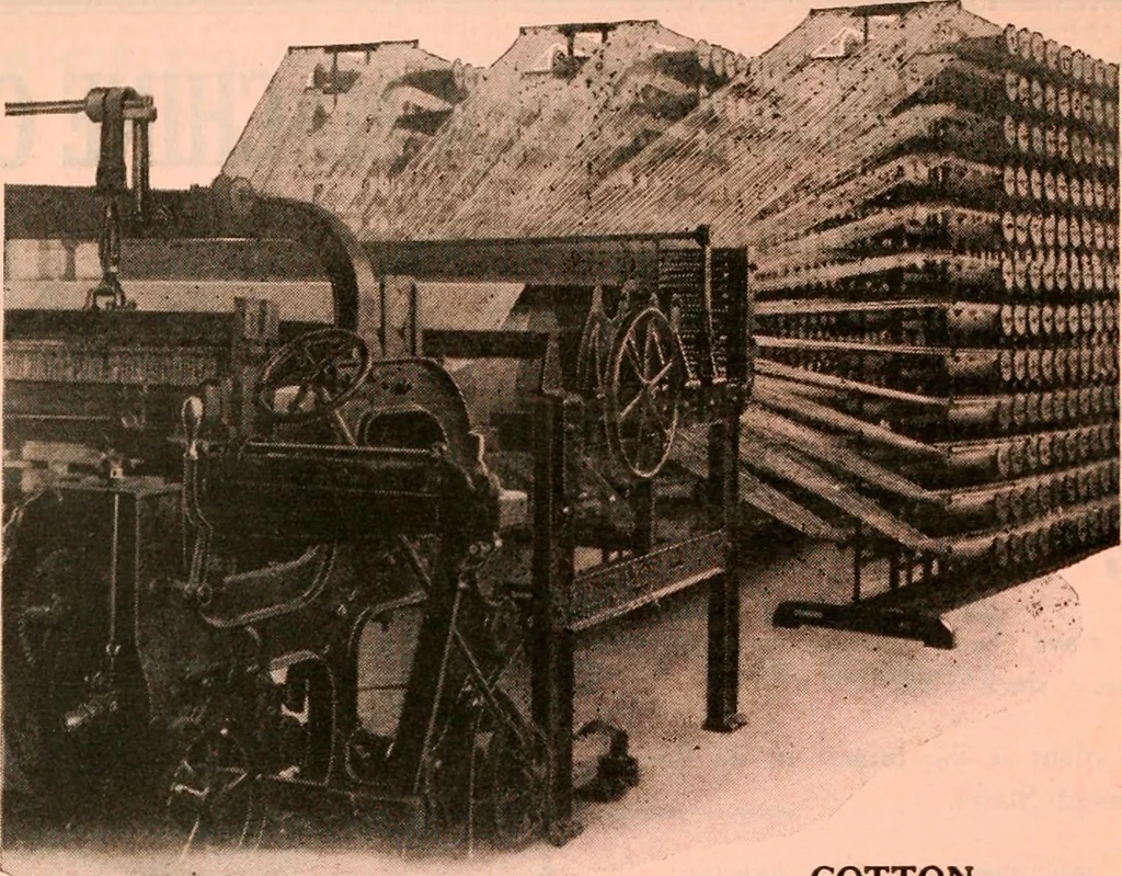 An illustration from Official American textile directory; containing reports of all the textile manufacturing establishments in the United States and Canada, together with the yarn trade index ... Comp. annually by the Textile world journal, 1921, leaf 13