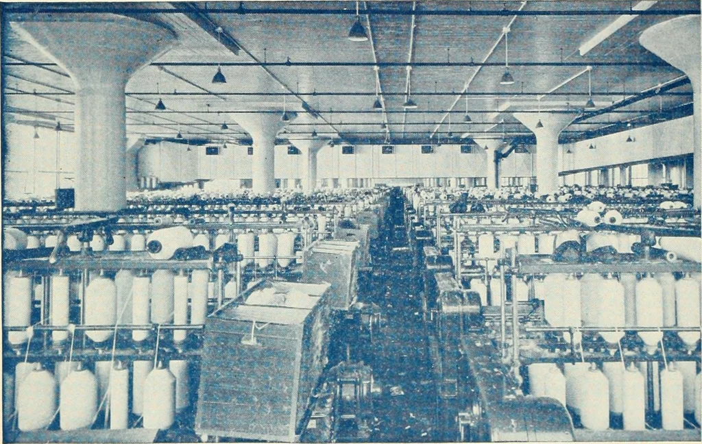 An illustration from Official American textile directory; containing reports of all the textile manufacturing establishments in the United States and Canada, together with the yarn trade index ... Comp. annually by the Textile world journal, 1921, leaf 135