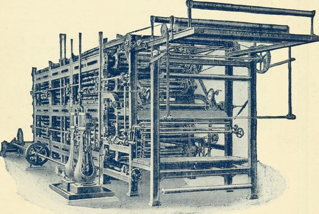 An illustration from Official American textile directory; containing reports of all the textile manufacturing establishments in the United States and Canada, together with the yarn trade index ... Comp. annually by the Textile world journal, 1921, leaf 16