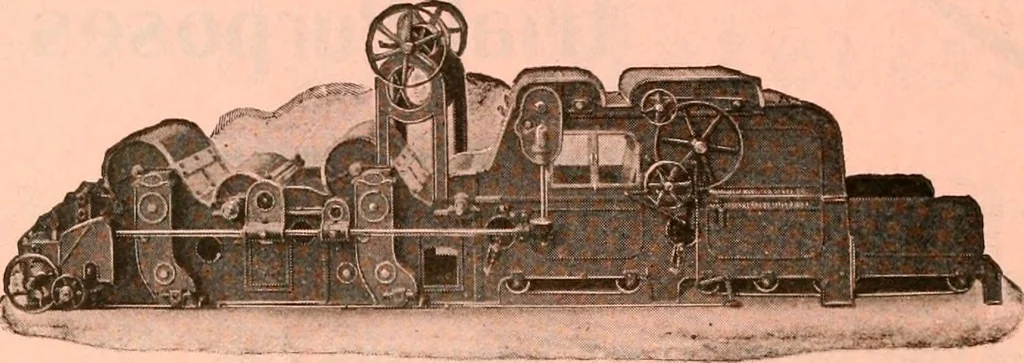 An illustration from Official American textile directory; containing reports of all the textile manufacturing establishments in the United States and Canada, together with the yarn trade index ... Comp. annually by the Textile world journal, 1921, leaf 23