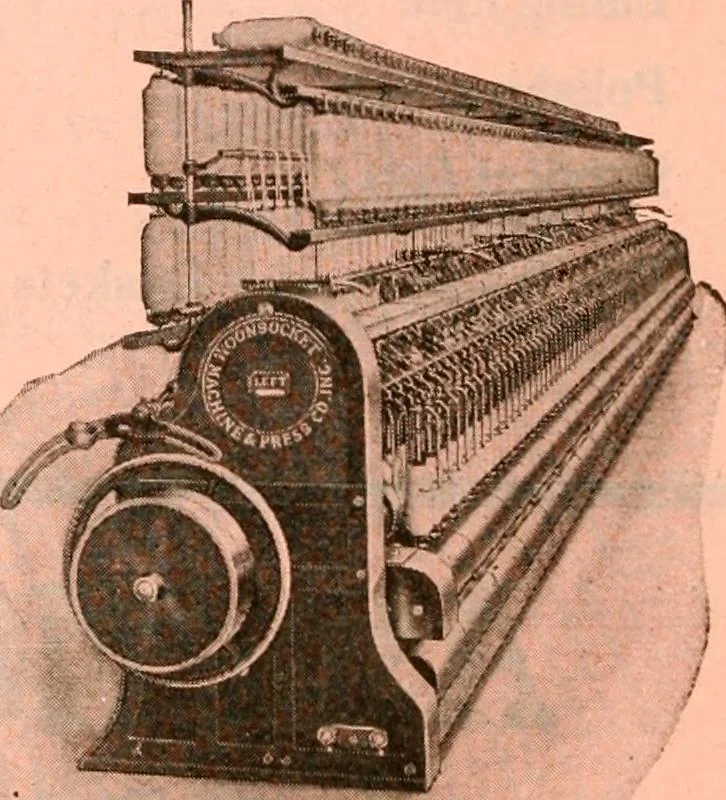 An illustration from Official American textile directory; containing reports of all the textile manufacturing establishments in the United States and Canada, together with the yarn trade index ... Comp. annually by the Textile world journal, 1921, leaf 23