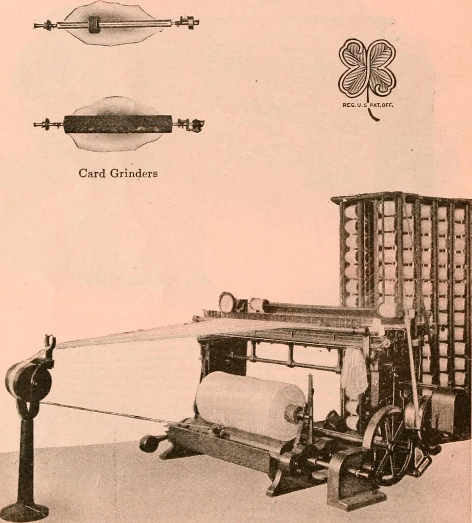 An illustration from Official American textile directory; containing reports of all the textile manufacturing establishments in the United States and Canada, together with the yarn trade index ... Comp. annually by the Textile world journal, 1921, leaf 25