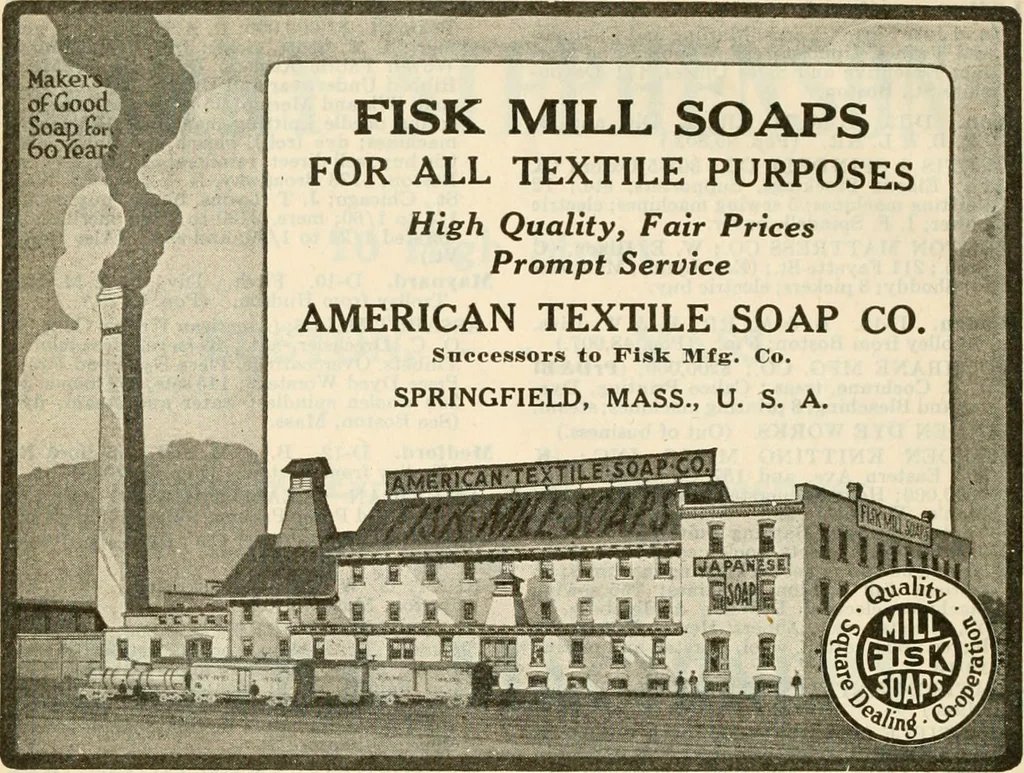 An illustration from Official American textile directory; containing reports of all the textile manufacturing establishments in the United States and Canada, together with the yarn trade index ... Comp. annually by the Textile world journal, 1921, leaf 261