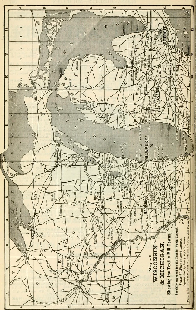 An illustration from Official American textile directory; containing reports of all the textile manufacturing establishments in the United States and Canada, together with the yarn trade index ... Comp. annually by the Textile world journal, 1921, leaf 279