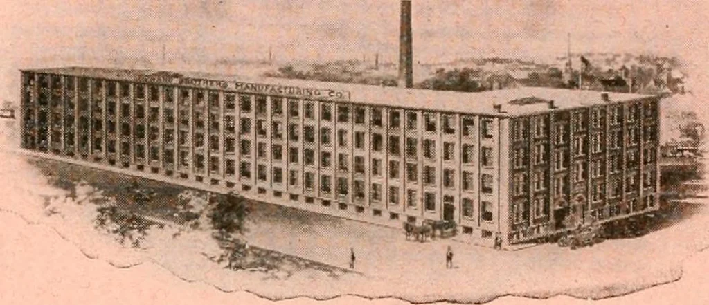 An illustration from Official American textile directory; containing reports of all the textile manufacturing establishments in the United States and Canada, together with the yarn trade index ... Comp. annually by the Textile world journal, 1921, leaf 47
