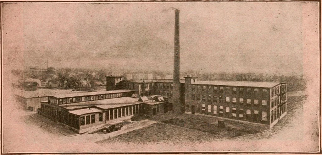 An illustration from Official American textile directory; containing reports of all the textile manufacturing establishments in the United States and Canada, together with the yarn trade index ... Comp. annually by the Textile world journal, 1921, leaf 48